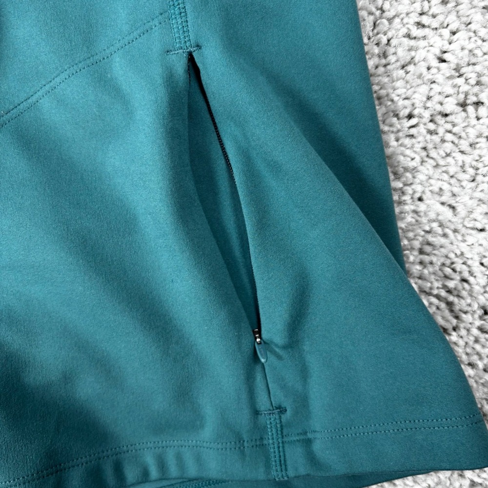 Reebok Womens Full Zip Track Jacket Teal Green Thumbholes XS RN 117927